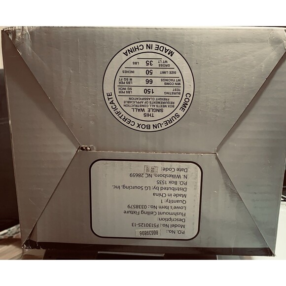 Portfolio Flushmount Ceiling Fixture #0338579 Matte Black Finish New Boxed - Picture 5 of 6